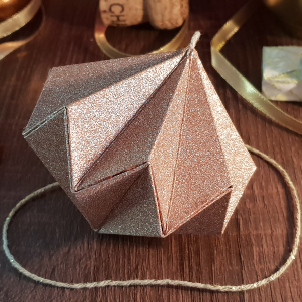 Boule_Origami_Rose_Doré