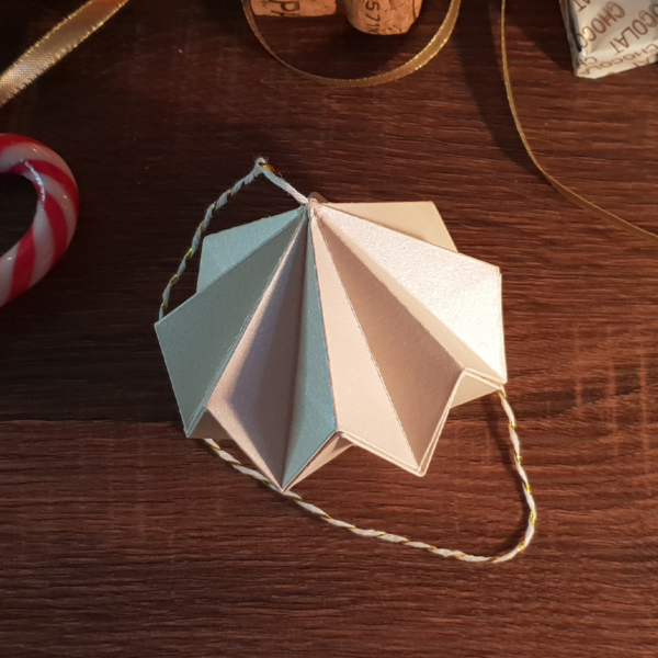 Boule_Origami_Rose_Poudre_Detail